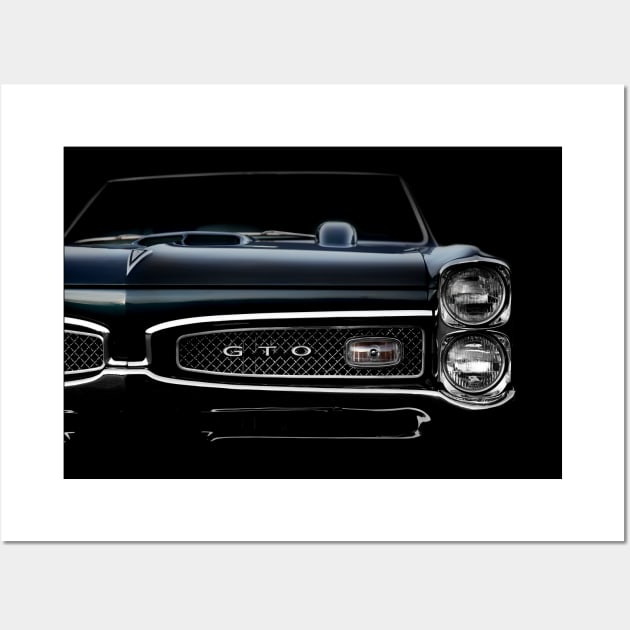 1967 Pontiac GTO - high contrast Wall Art by mal_photography